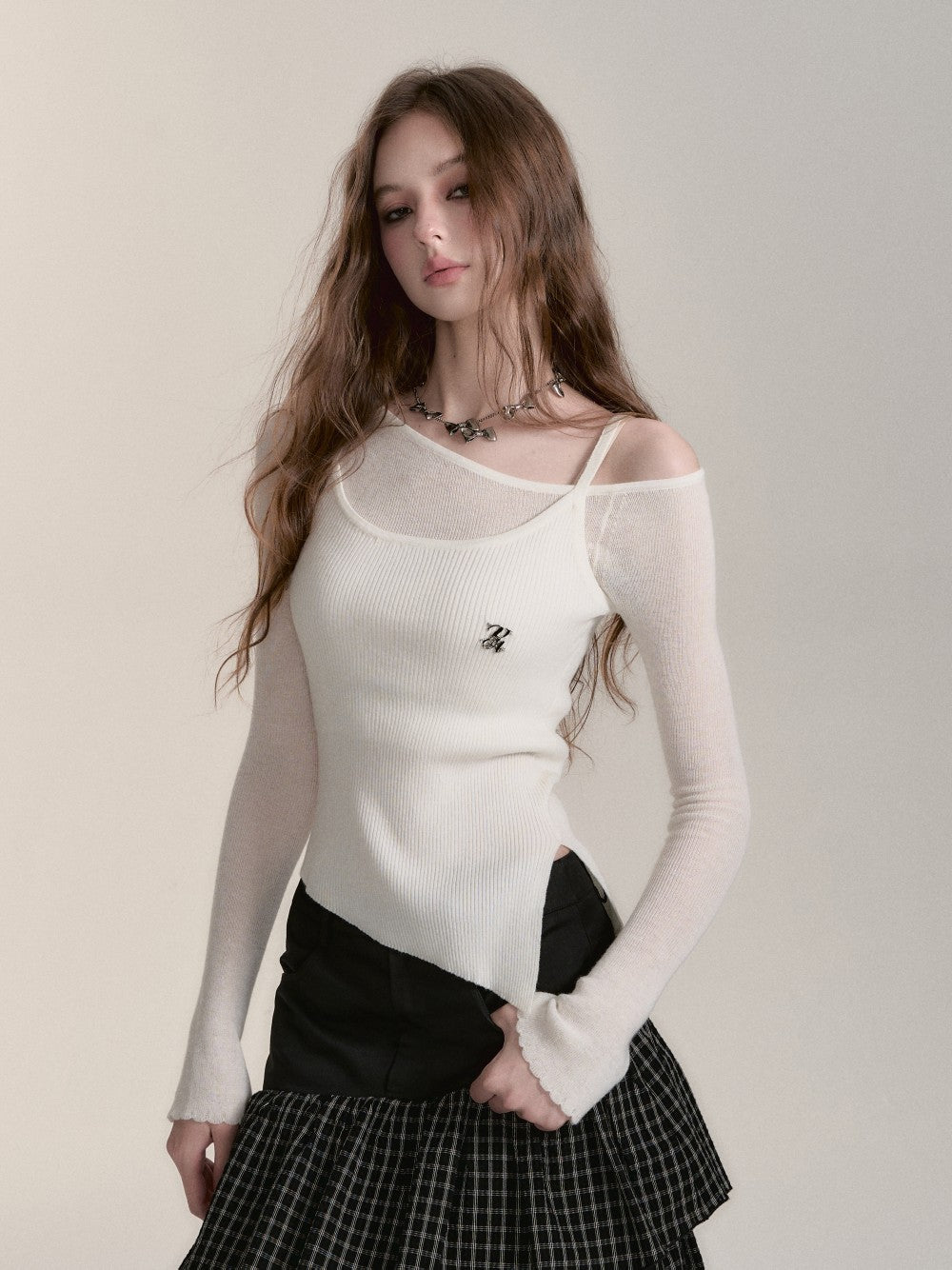 VIA PITTI V24DK212 Knit Top(2color)