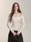 VIA PITTI V24DTP154 White Rose Top