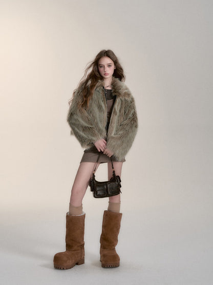 VIA PITTI V24DC179 Fur Coat(2color)