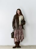 VIA PITTI V24DC079 Oversize Leather Coat(2color)