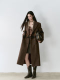 VIA PITTI V24DC128 Grid Maxi Coat(2color)