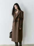 VIA PITTI V24DC128 Grid Maxi Coat(2color)