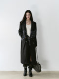 VIA PITTI V24DC128 Grid Maxi Coat(2color)