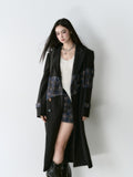 VIA PITTI V24DC128 Grid Maxi Coat(2color)