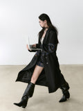 VIA PITTI V24DC128 Grid Maxi Coat(2color)