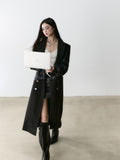 VIA PITTI V24DC128 Grid Maxi Coat(2color)