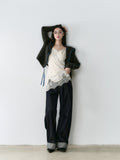 VIA PITTI V24DK148 Ribbon Knit Cardigan(2color)