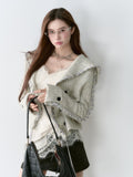 VIA PITTI V24DK148 Ribbon Knit Cardigan(2color)