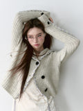 VIA PITTI V24DK148 Ribbon Knit Cardigan(2color)