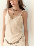 VIA PITTI V24DTP089 Lace Brown Dress(2color)