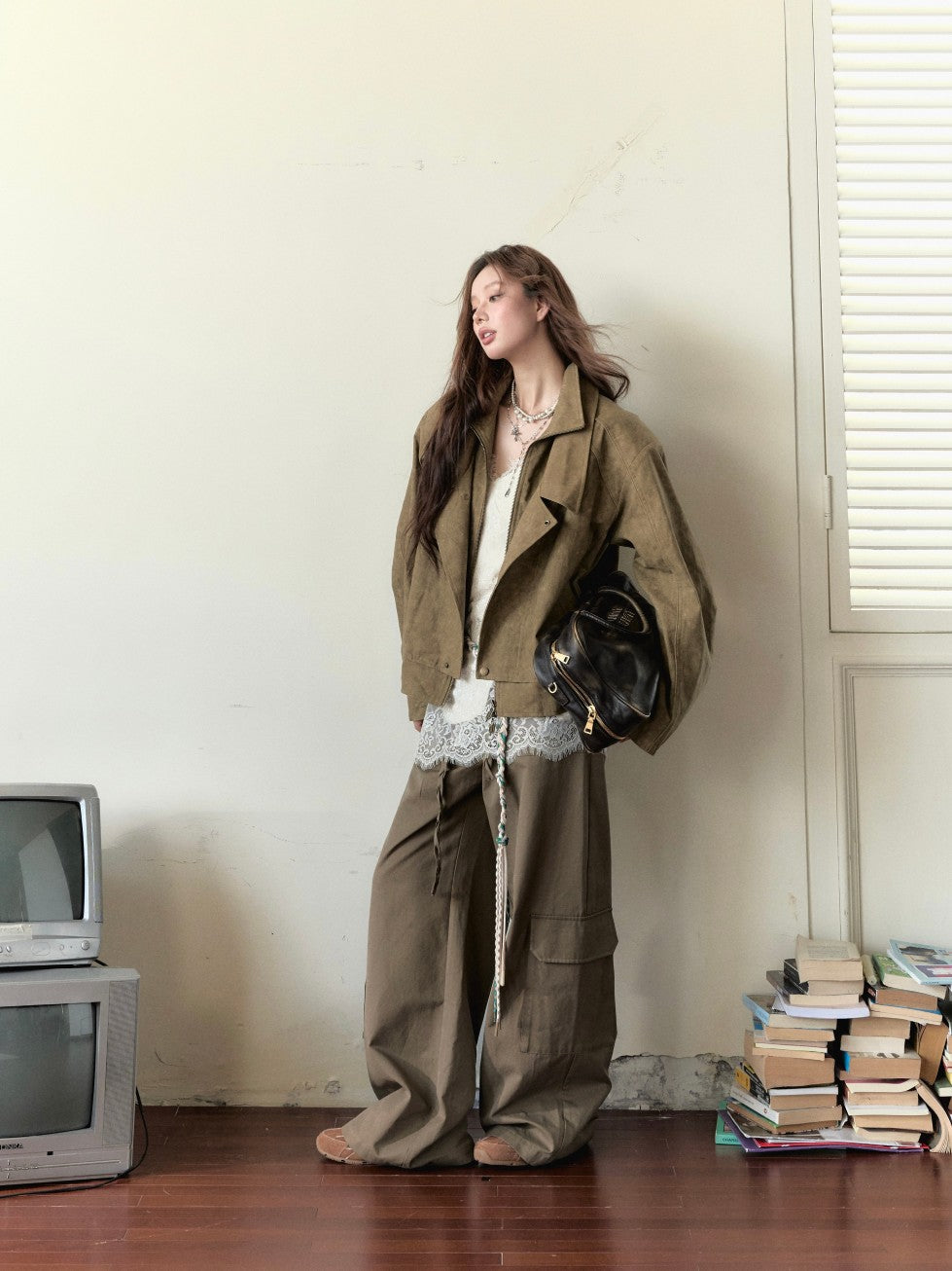 VIA PITTI [Best Seller] V24DC101 Boyfriend Coat &amp; Slip top(2color)