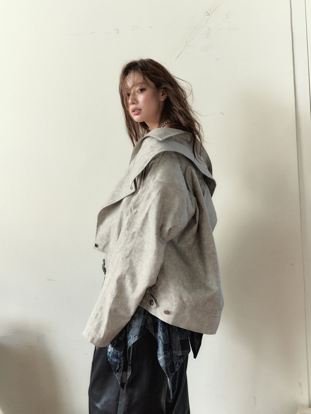 VIA PITTI [Best Seller] V24DC101 Boyfriend Coat &amp; Slip top(2color)