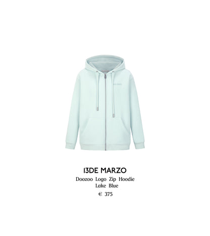 13DE MARZO Doozoo Logo Zip Hoodie