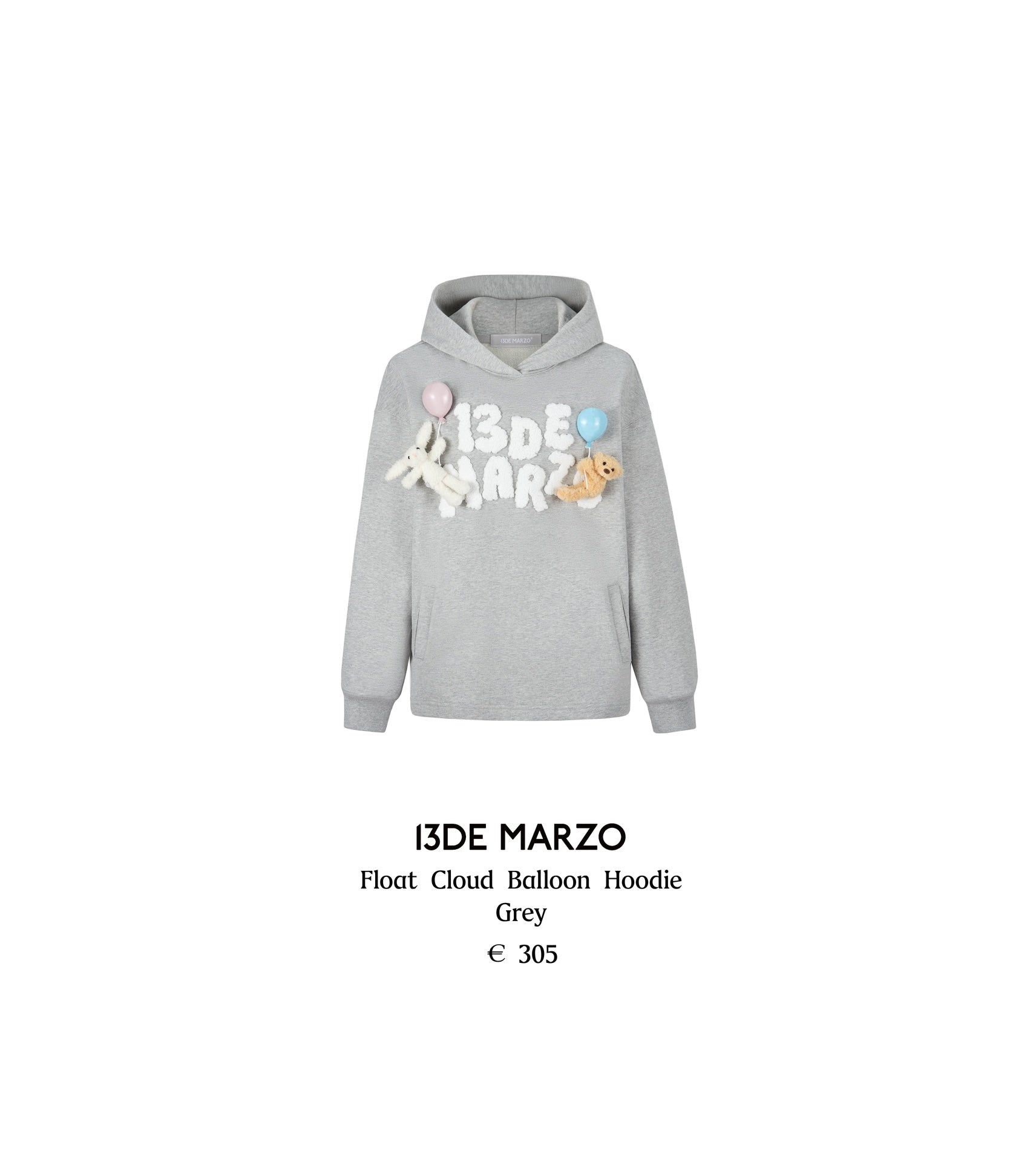 13DE MARZO Float Cloud Balloon Hoodie