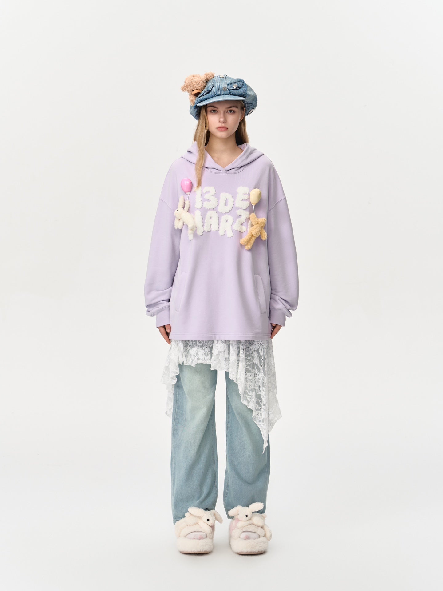 13DE MARZO Float Cloud Balloon Hoodie