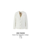 13DE MARZO Doozoo Pear Embroidery Cardigan