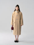 Lafreedom Diamante Button Max Coat(2color)