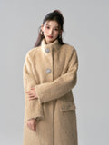 Lafreedom Diamante Button Max Coat(2color)