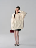 Lafreedom LAF341005 Feather Oversize Sweater(3color)