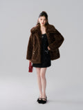 Lafreedom LAC341023 Diamante Fur Coat(2color)