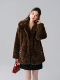 Lafreedom LAC341023 Diamante Fur Coat(2color)