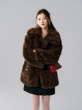 Lafreedom LAC341023 Diamante Fur Coat(2color)