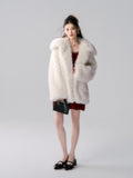 Lafreedom LAC341023 Diamante Fur Coat(2color)