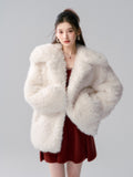 Lafreedom LAC341023 Diamante Fur Coat(2color)