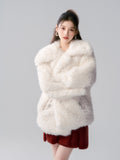 Lafreedom LAC341023 Diamante Fur Coat(2color)