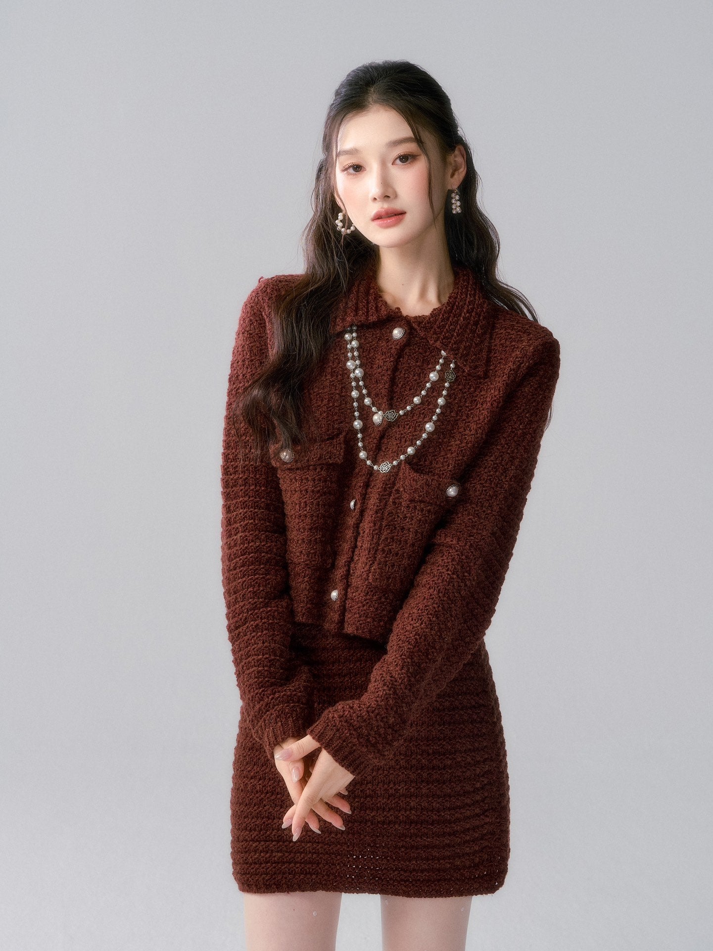 Lafreedom LAF341022 Knit Set -Red