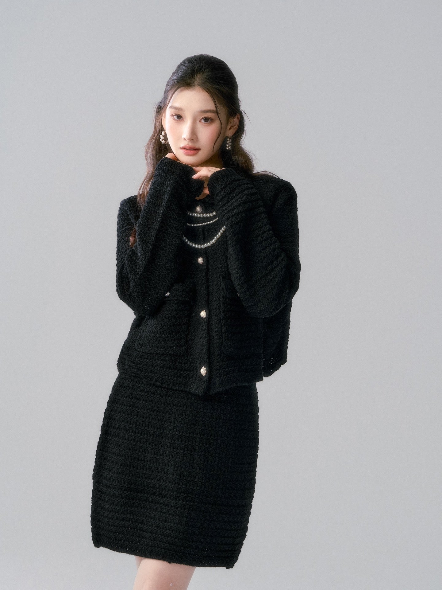 Lafreedom LAF341022 Knit Set -Black