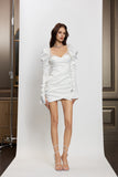 SheerLuck Giselle Dress-white