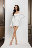 SheerLuck Giselle Dress-white