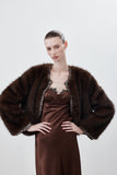 LJOS Diamonte Brown Fur Coat