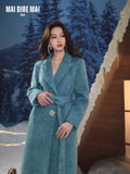 MAIDIREMAI MDM244MI1229 Velvet Maxi Coat