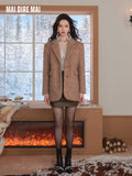 MAIDIREMAI MDM244MI1226 Brown Wool Coat