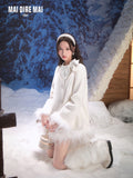 MAIDIREMAI MDM244MI1221 Snow White Cape Coat