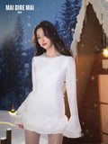 MAIDIREMAI MDM244MI1245 Cloud White Mini Dress