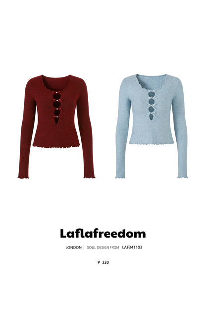 Lafreedom LAF341103 Bow Top &amp; mini Skirt