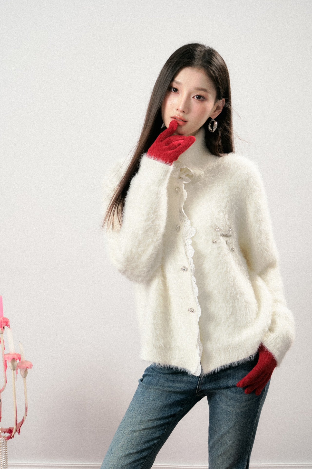 Lafreedom LAF341101 Snow White Cardigan