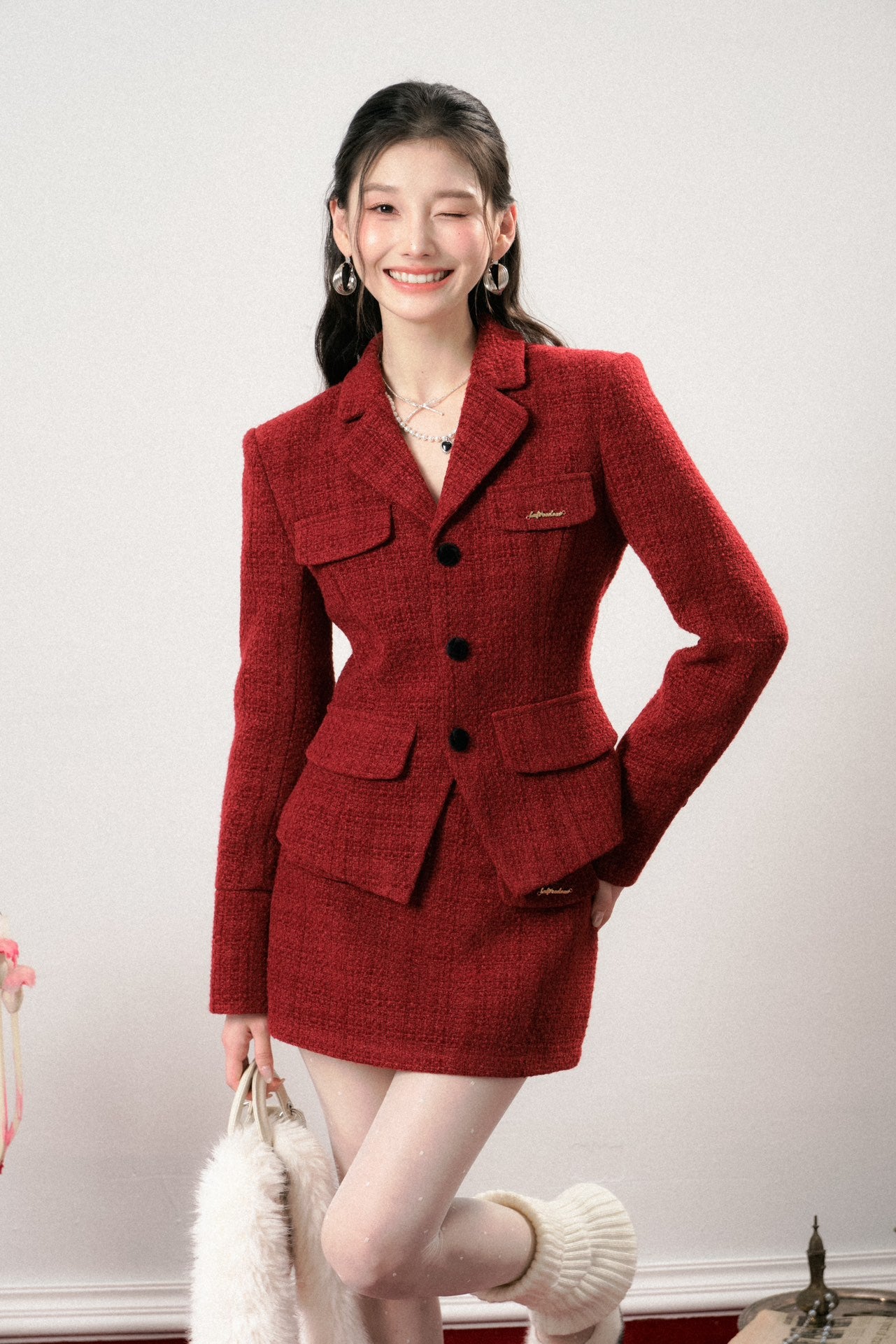 Lafreedom LAF341112 Tweed Set(red)