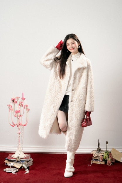 Lafreedom LAF341110 Snow Fur Maxi Coat