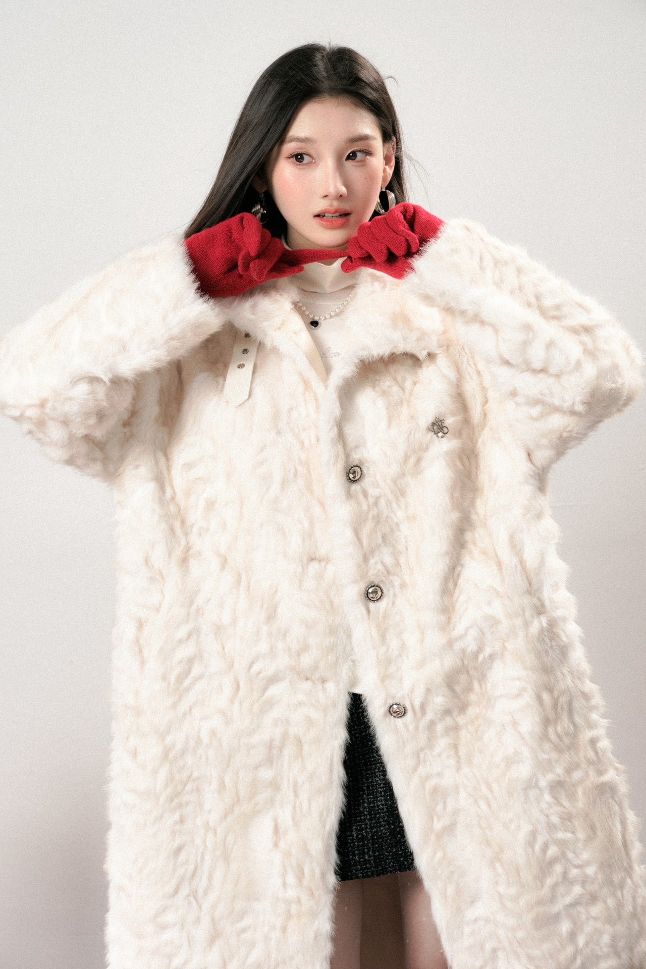 Lafreedom LAF341110 Snow Fur Maxi Coat