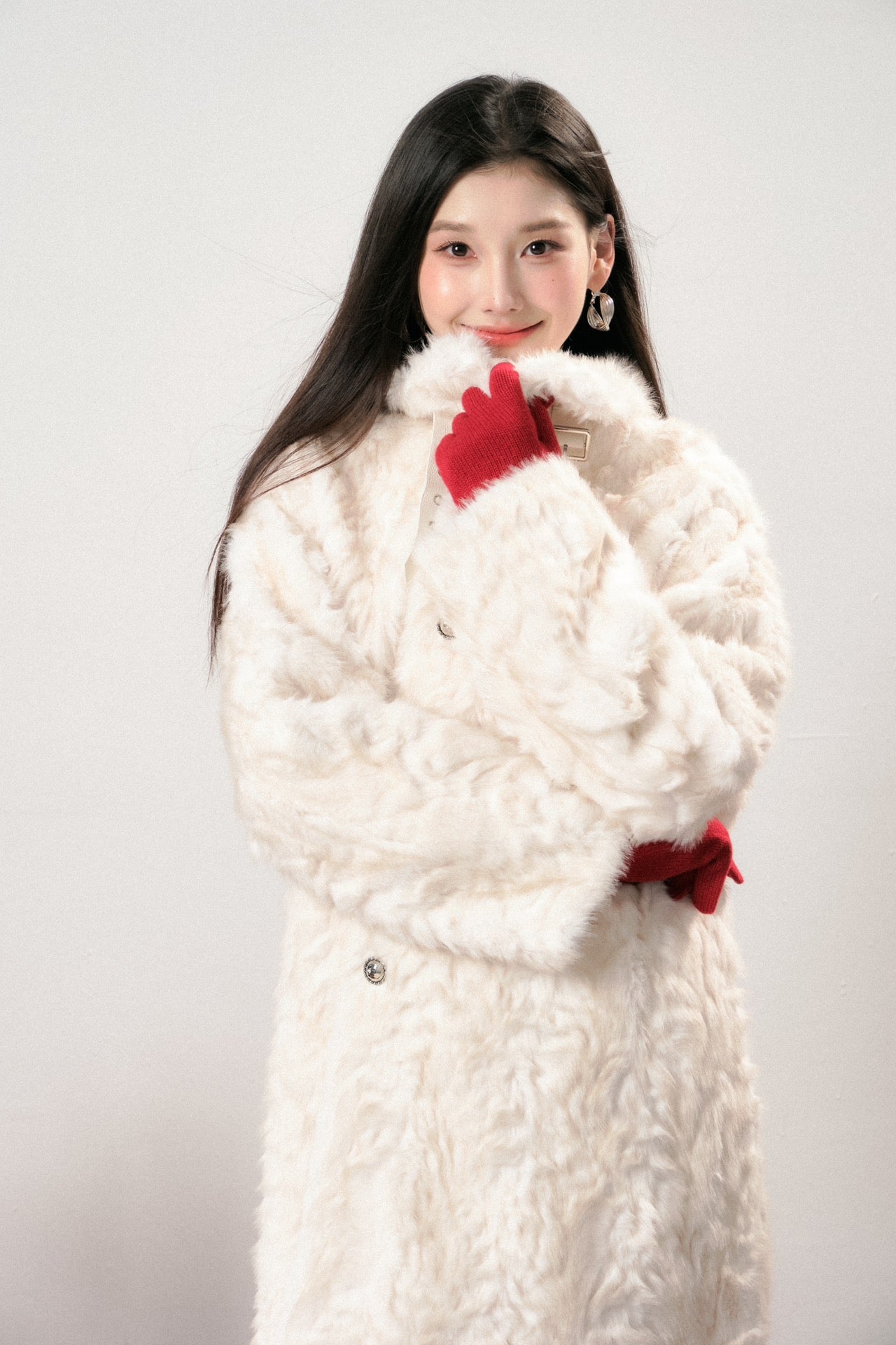 Lafreedom LAF341110 Snow Fur Maxi Coat