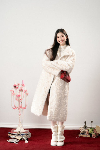 Lafreedom LAF341110 Snow Fur Maxi Coat