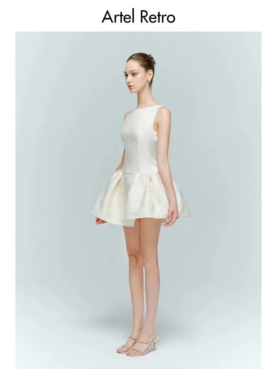 Artel Retro AR-24AW-D007 White Pearl Mini Dress