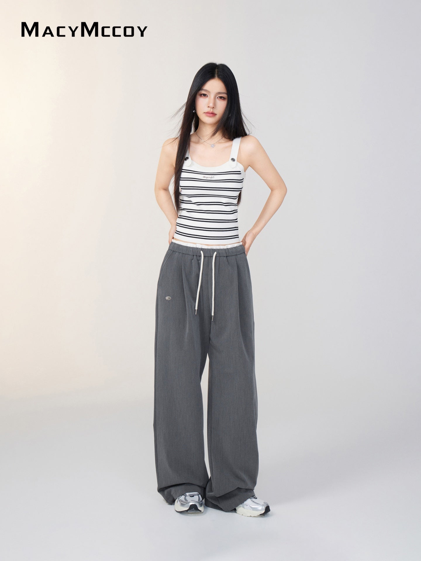 MacyMccoy MMC2025036 Straight Pants(2color)