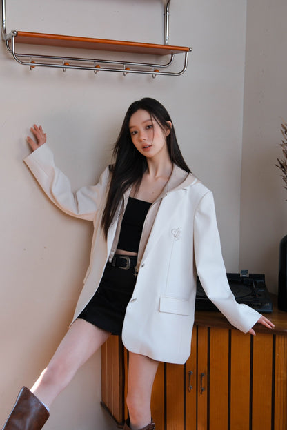 LAFREEDOM SALE LAC330917 Detachable Blazer(white)