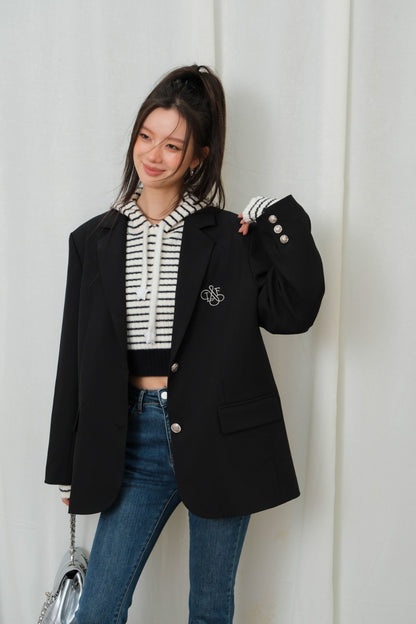 LAFREEDOM SALE LAC330917 Detachable Blazer(black)