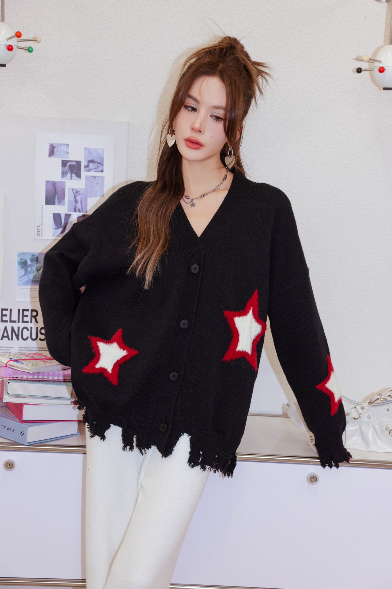 LAFREEDOM SALE LAC330103 Star Sweater